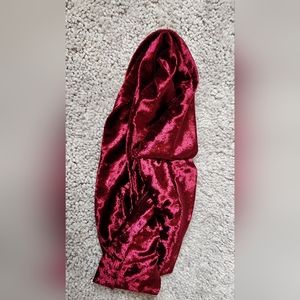 Burgundy Twist Velvet Headband